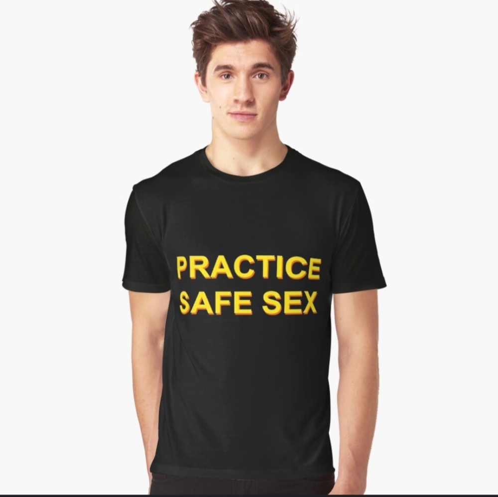 Practice Safe Sex Tee by Danny Duncan Size Small Unisex